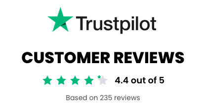 Trustpilot customer reviews: 4.4 out of 5, based on 235 reviews